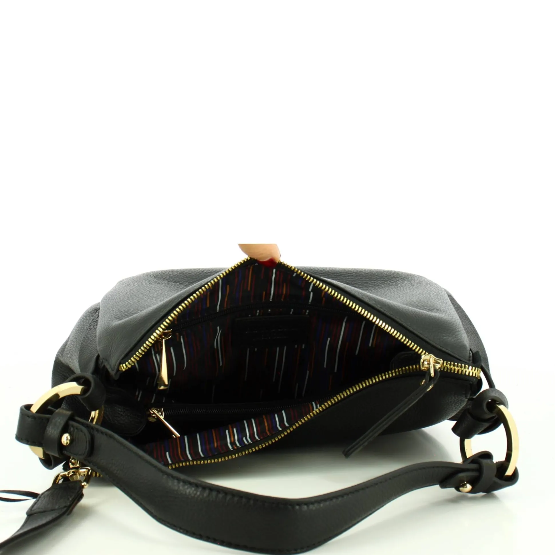 Gianni Conti Sac besace Delia en cuir pleine fleur*Femme Sacs Porté Épaule