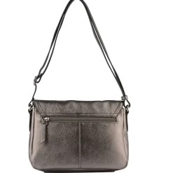 Francinel Sac besace Dorothee a rabat cuir graine*Femme Sacs Bandoulière