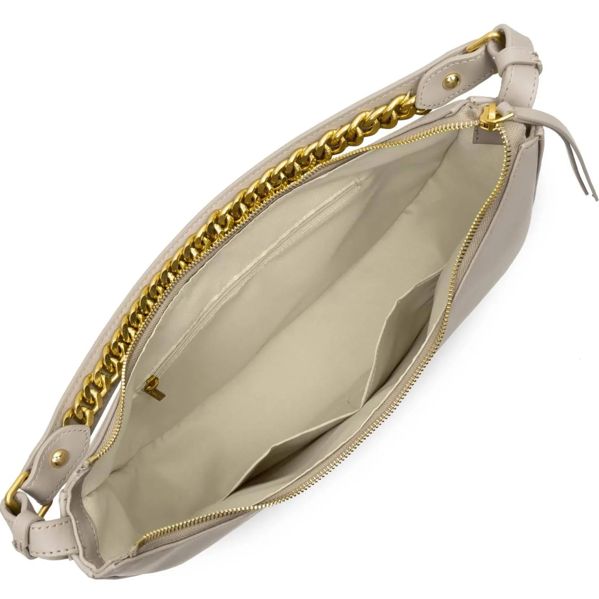 Lancaster Sac besace hobo zippe Aria en cuir*Femme Sacs Porté Épaule