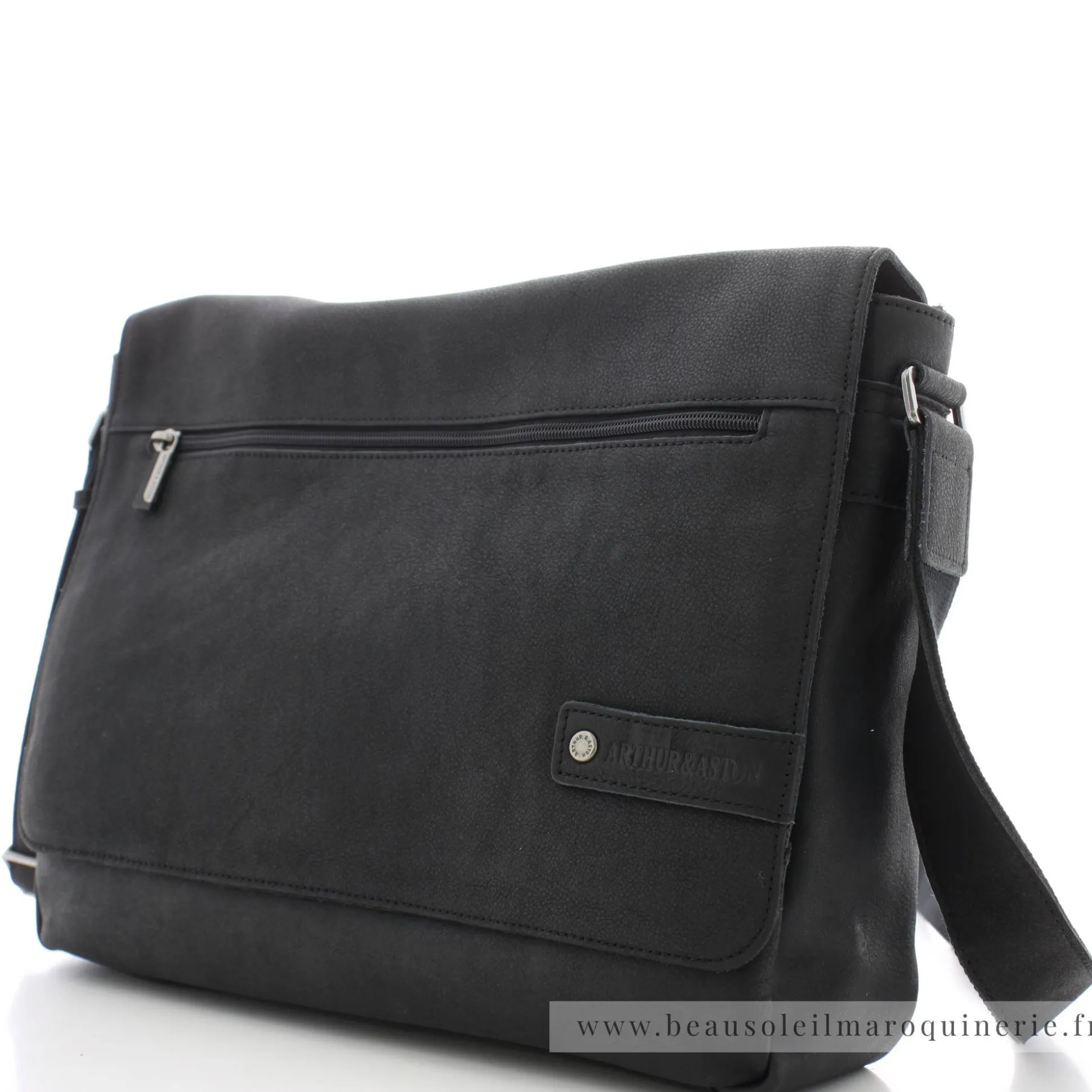 Arthur Aston Sac besace homme Oscar en cuir*Homme Sacs Besace