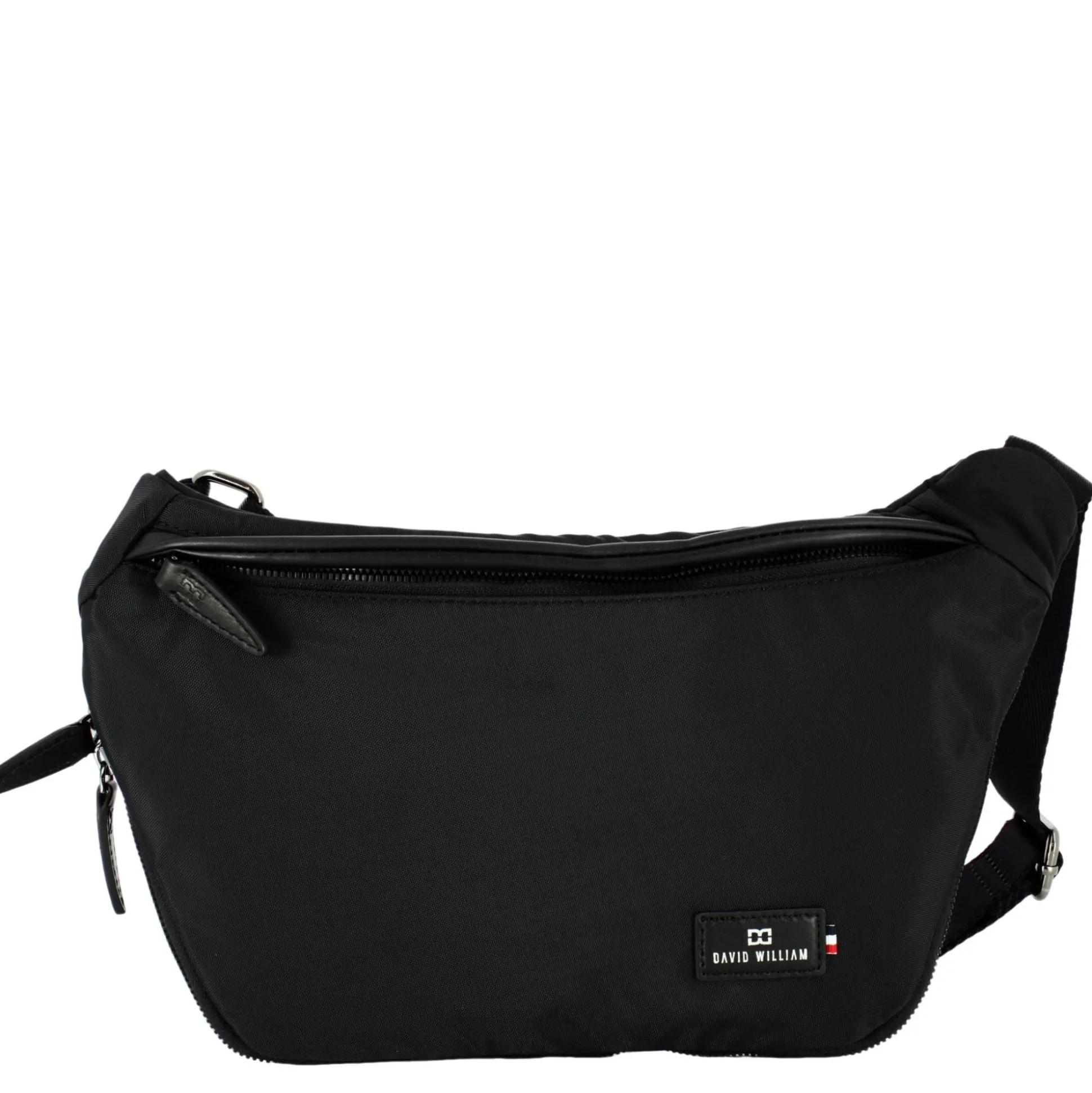 David William Sac besace homme zippe en toile*Homme Sacs Besace