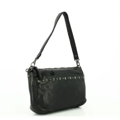 Gianni Conti Sac besace porte epaule en cuir cloute*Femme Sacs Porté Épaule