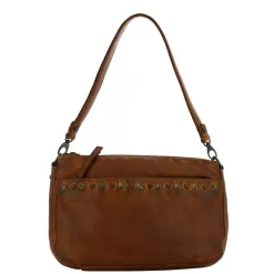Gianni Conti Sac besace porte epaule en cuir cloute*Femme Sacs Porté Épaule