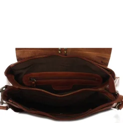 Biba Sac besace porte epaule Hancock rabat cloute grand format*Femme Sacs Bandoulière