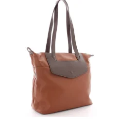 Mocca Sac cabas A4 similicuir avec poche enveloppe*Femme Sacs Cabas