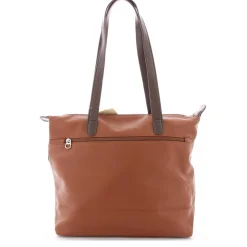 Mocca Sac cabas A4 similicuir avec poche enveloppe*Femme Sacs Cabas