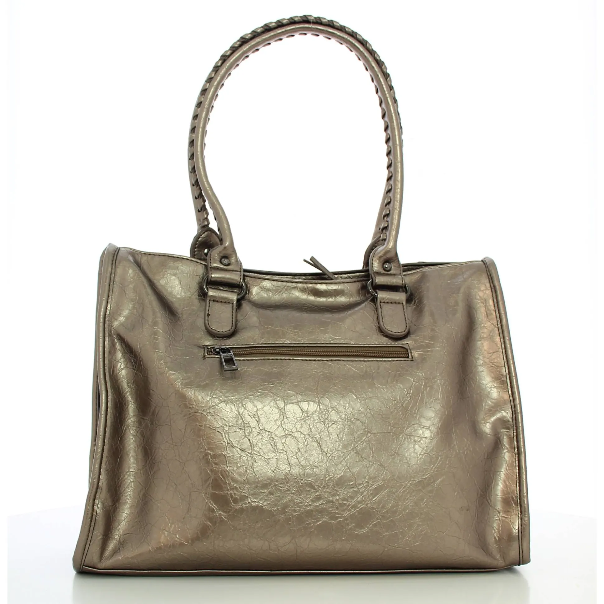 Mia & Joy Sac cabas zippe Ciara effet crispe*Femme Sacs À Main