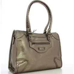 Mia & Joy Sac cabas zippe Ciara effet crispe*Femme Sacs À Main