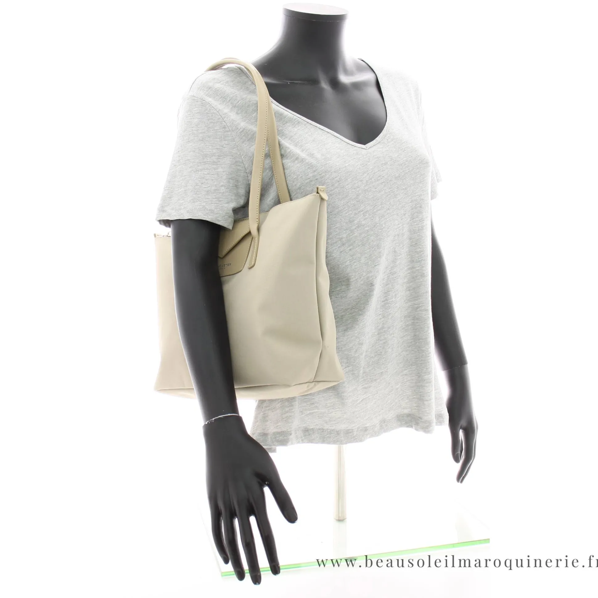 Lancaster Sac cabas zippe Smart KBA en textile M*Femme Sacs Cabas