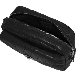Lancel Sac camera zippe Midi-Minuit en cuir matelasse*Femme Sacs Bandoulière