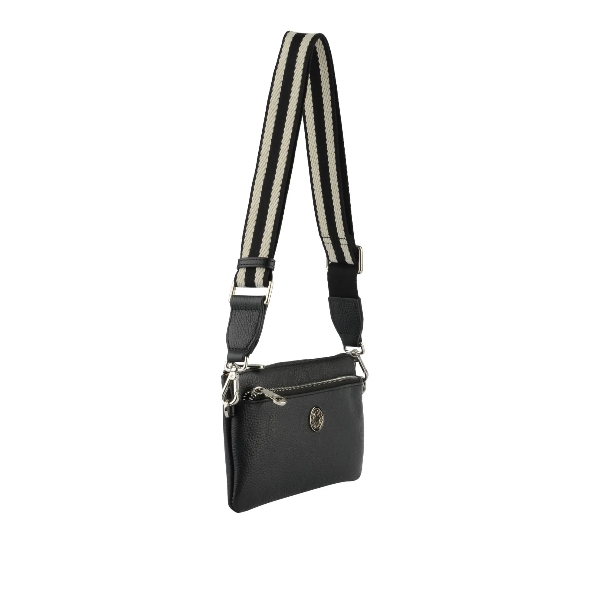 Francinel Sac Capucine en cuir avec bandouliere rayee*Femme Sacs Bandoulière