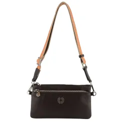 Francinel Sac Capucine en cuir avec bandouliere rayee*Femme Sacs Bandoulière