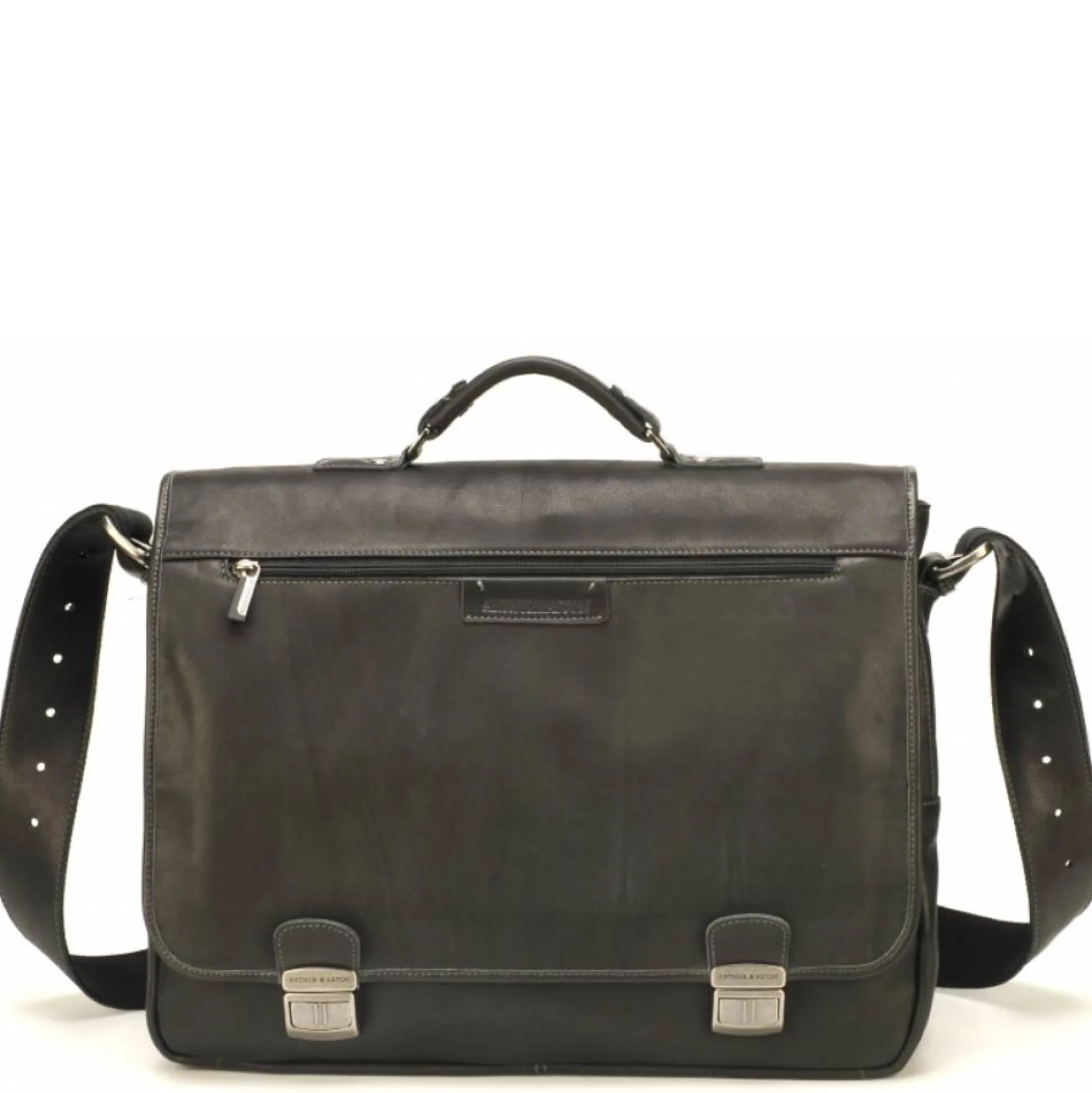 Arthur Aston Sac cartable a rabat Johany en cuir*Homme Sacs Besace