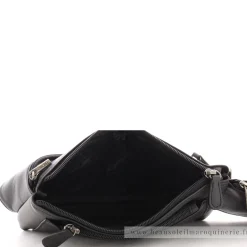 Francinel Sac ceinture plat en cuir lisse Palerme*Homme Sacs Banane|Sacs Besace