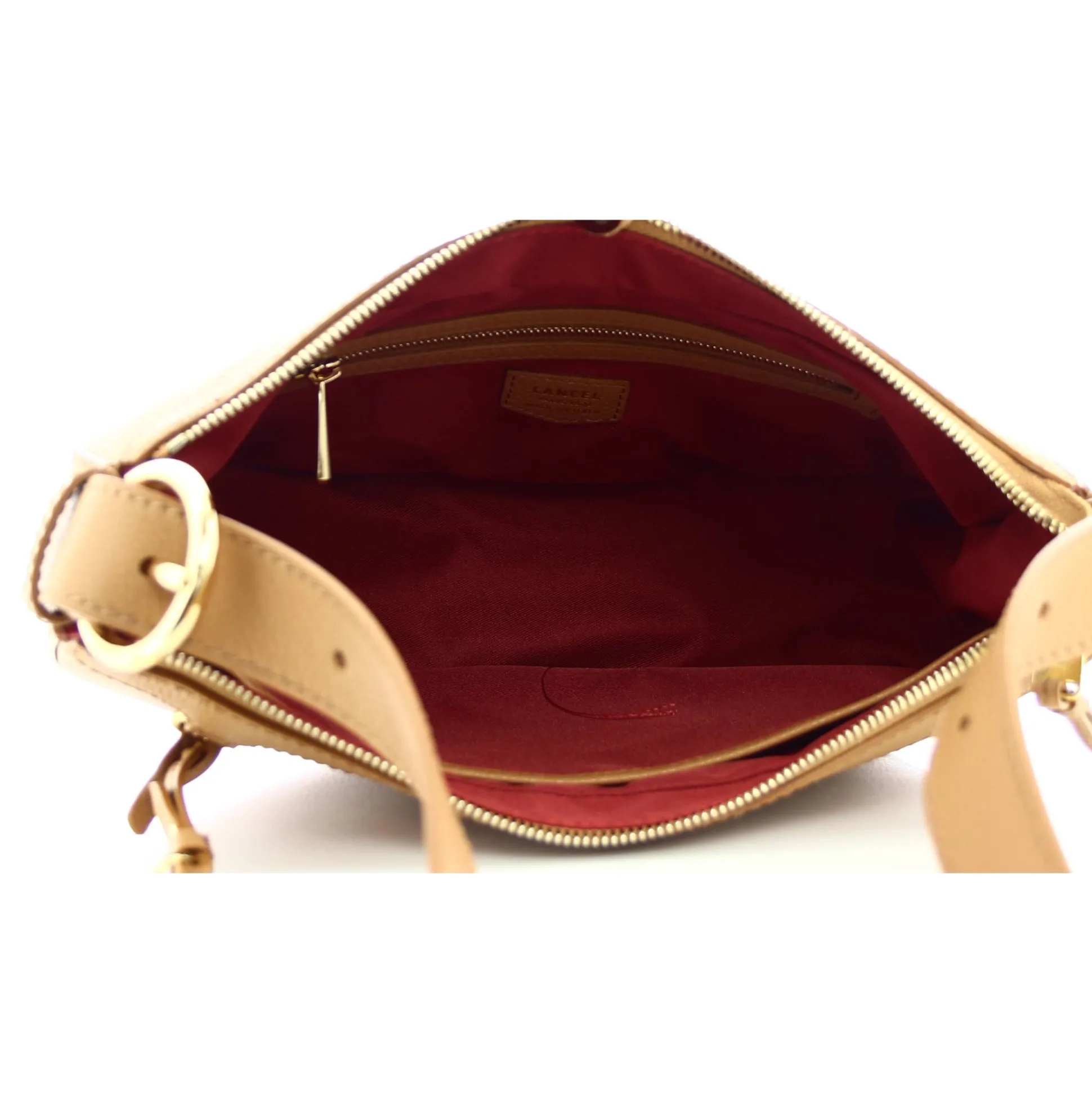 Lancel Sac demi-lune Faubourg en cuir graine*Femme Sacs Porté Épaule