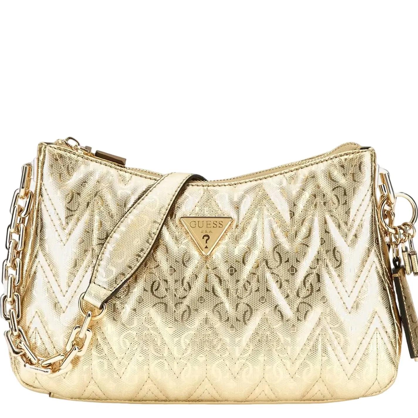 Guess Sac d'epaule irise Adelard zippe*Femme Sacs Porté Épaule