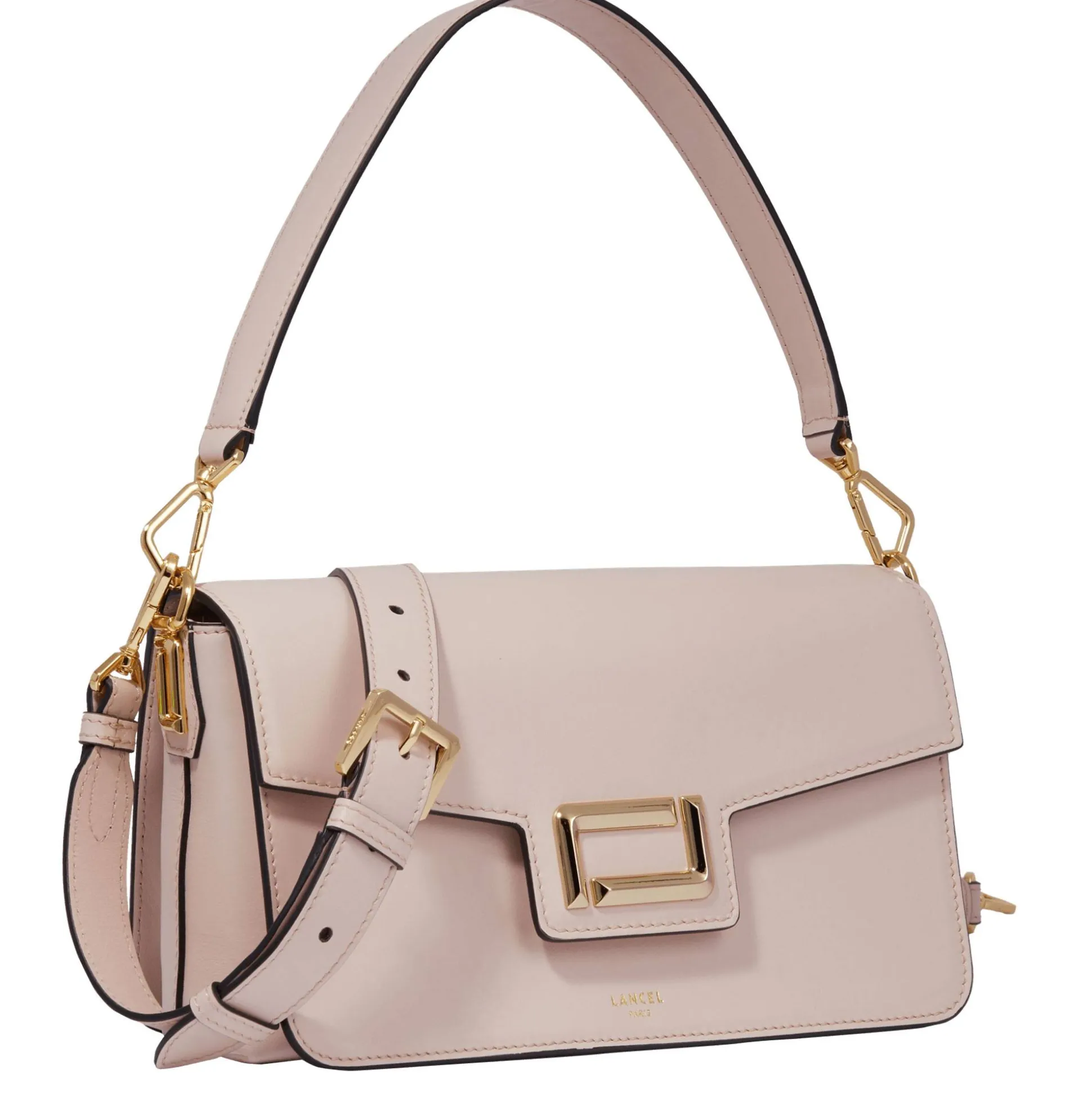 Lancel Sac epaule a rabat M Angele en cuir lisse*Femme Sacs Porté Épaule|Sacs Bandoulière