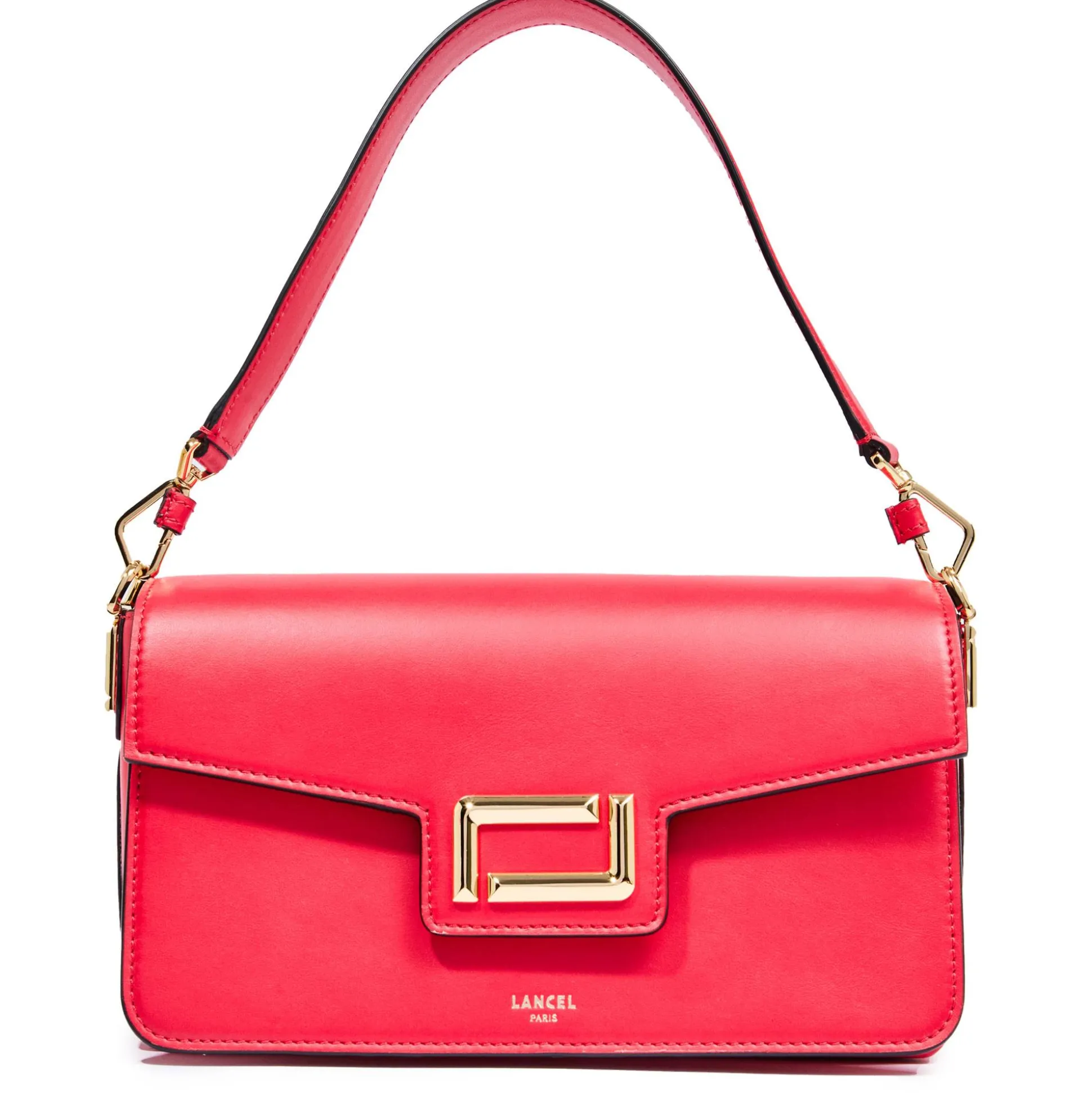 Lancel Sac epaule a rabat M Angele en cuir lisse*Femme Sacs Porté Épaule|Sacs Bandoulière