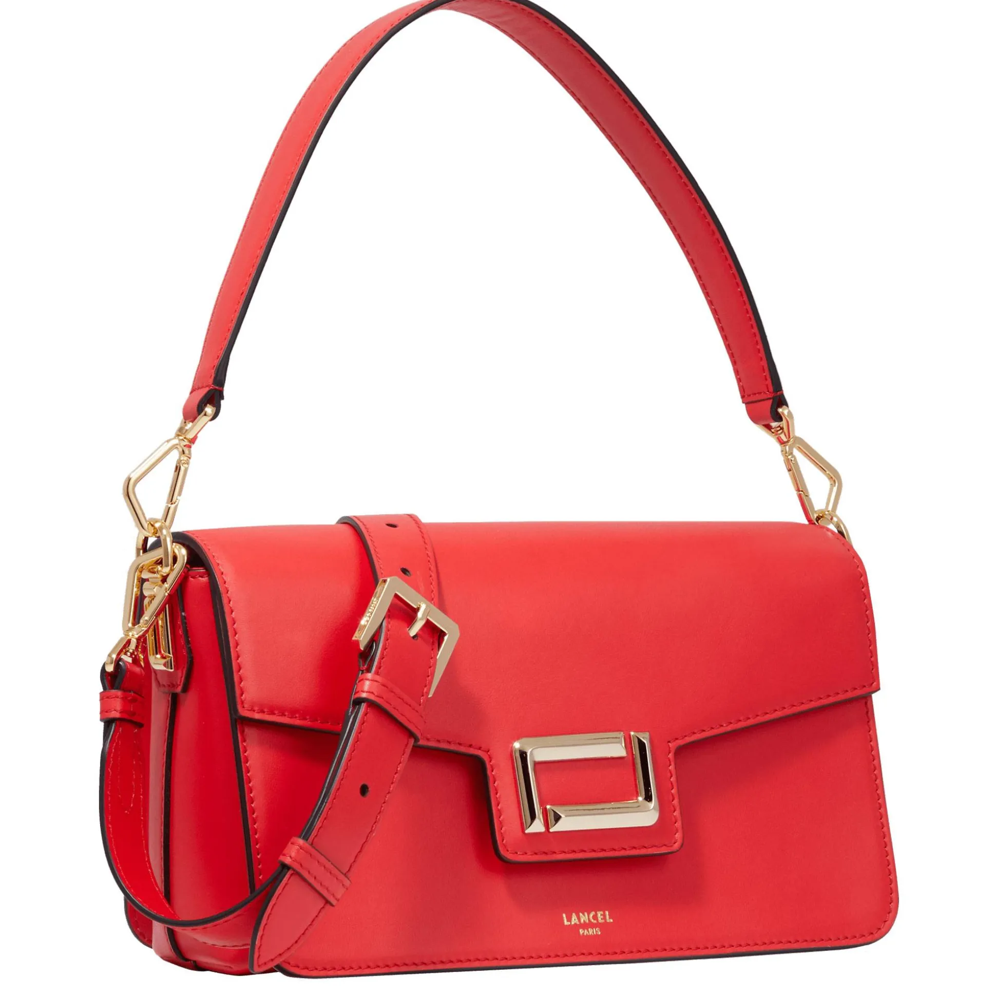 Lancel Sac epaule a rabat M Angele en cuir lisse*Femme Sacs Porté Épaule|Sacs Bandoulière