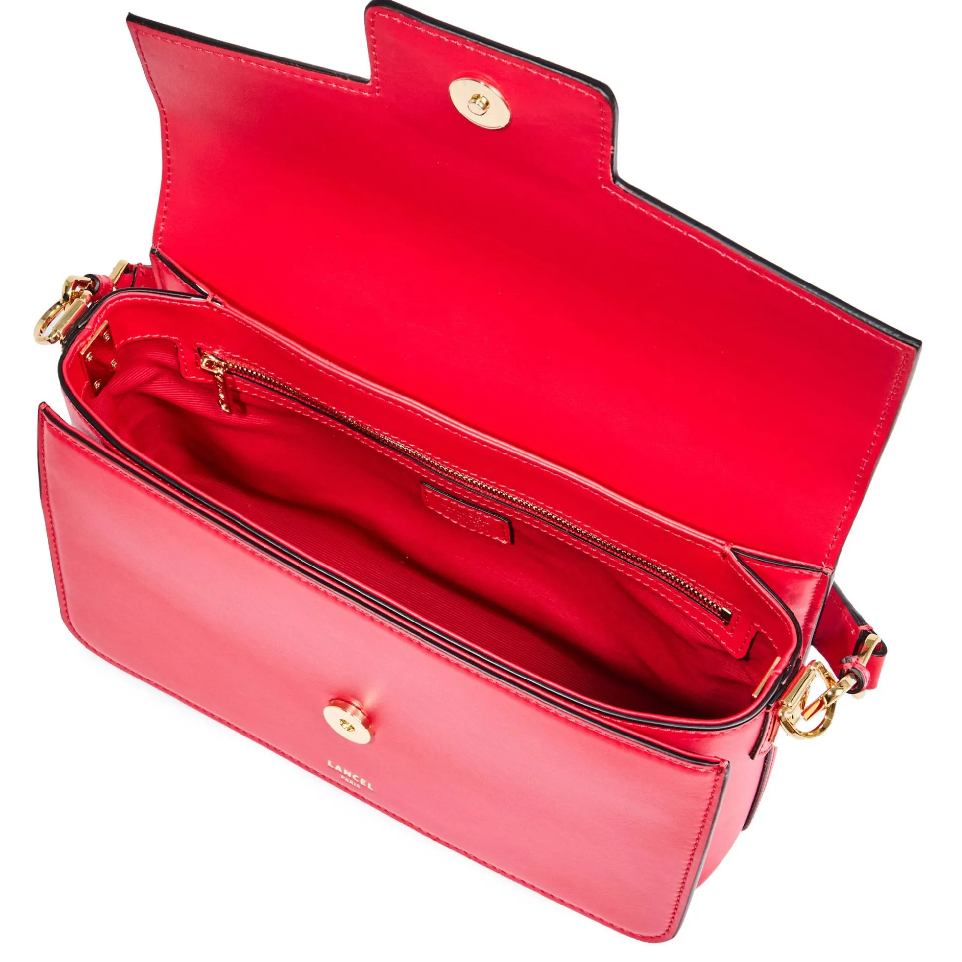 Lancel Sac epaule a rabat M Angele en cuir lisse*Femme Sacs Porté Épaule|Sacs Bandoulière