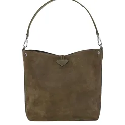 Longchamp Sac hobo M Le Roseau Velvet effet velours*Femme Sacs Porté Épaule