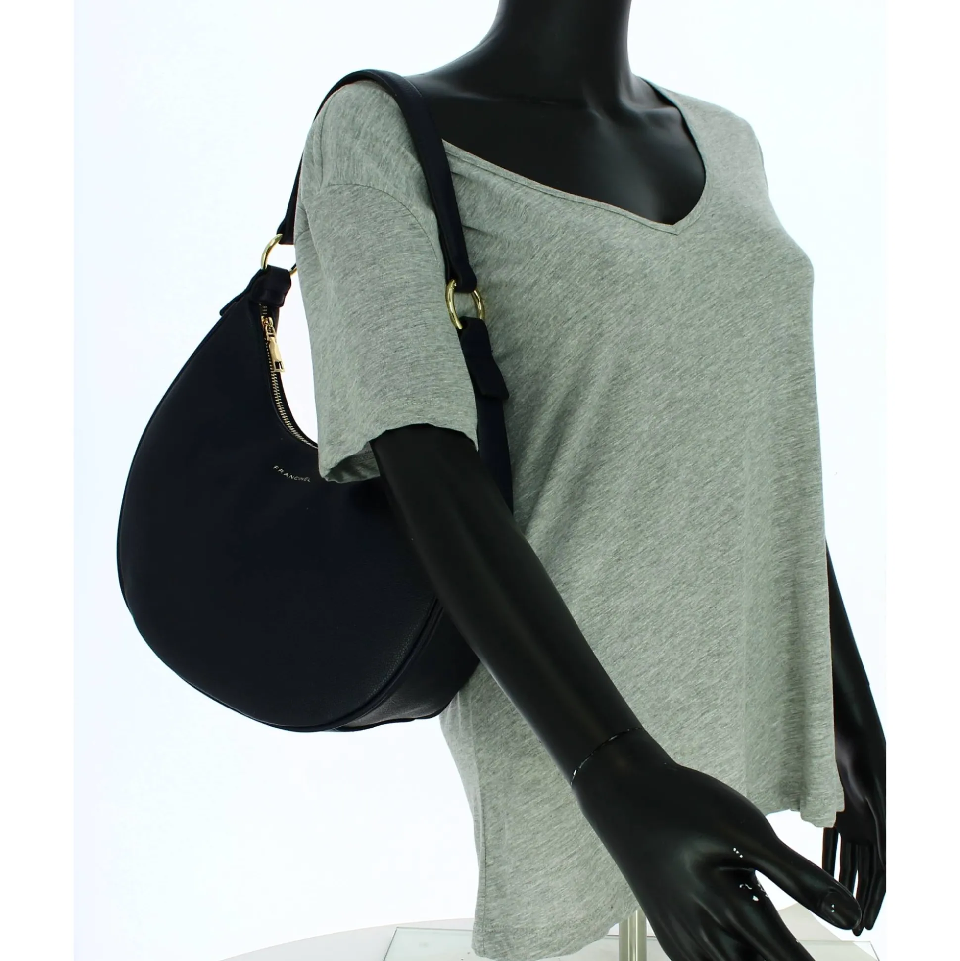 Francinel Sac hobo Naelle porte epaule avec chaine*Femme Sacs Porté Épaule