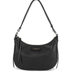 Lancaster Sac hobo zippe M Dune en cuir*Femme Sacs Porté Épaule|Sacs Bandoulière