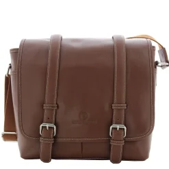 Serge Blanco Sac messenger a rabat Marfa en cuir*Homme Sacs Besace