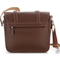 Serge Blanco Sac messenger a rabat Marfa en cuir*Homme Sacs Besace
