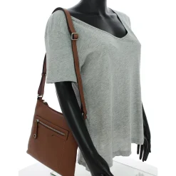 Francinel Sac plat a bandouliere Tiana poche zippee*Femme Sacs Bandoulière