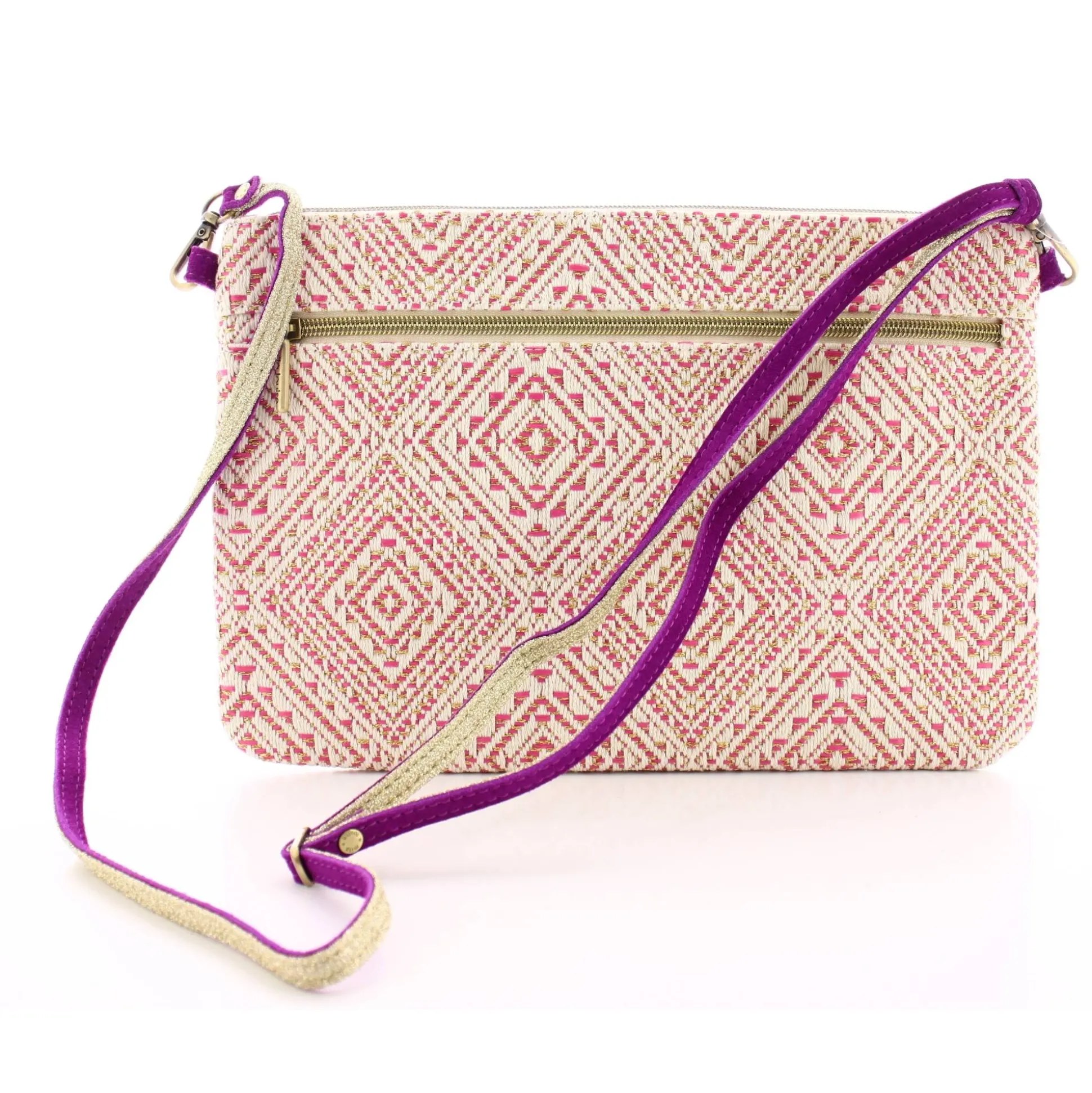 Mila Louise Sac pochette Nina Los XL textile tisse*Femme Pochettes|Sacs Bandoulière