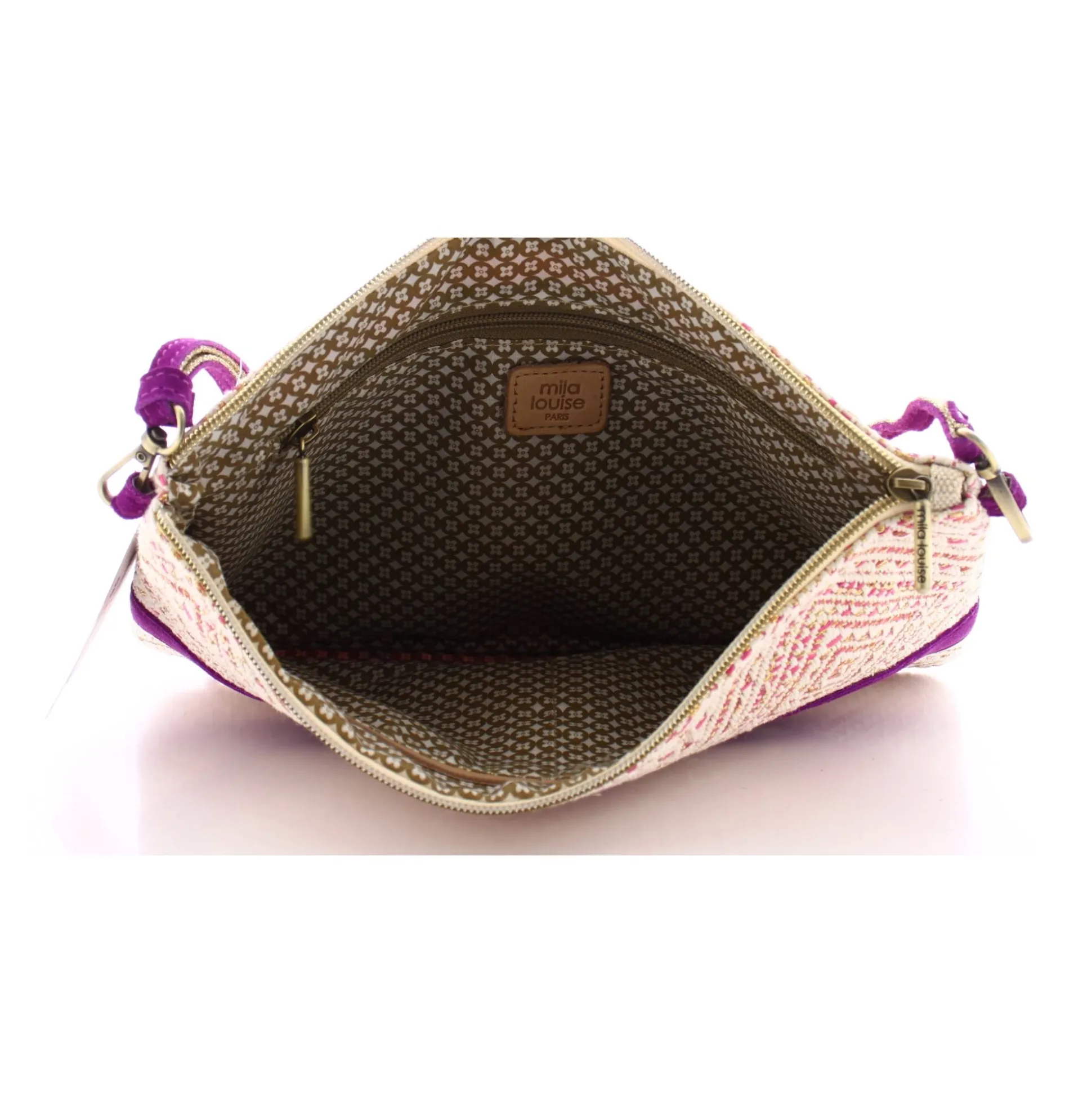 Mila Louise Sac pochette Nina Los XL textile tisse*Femme Pochettes|Sacs Bandoulière