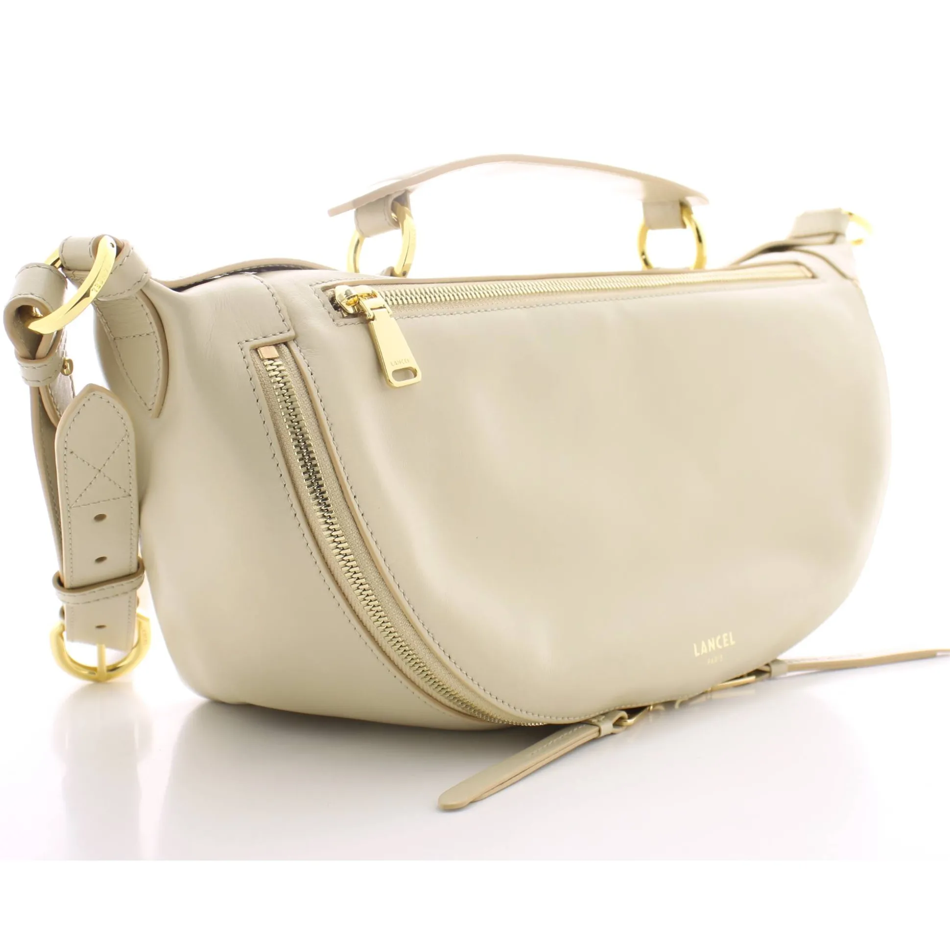 Lancel Sac porte croise M Origami cuir lisse*Femme Sacs Bandoulière