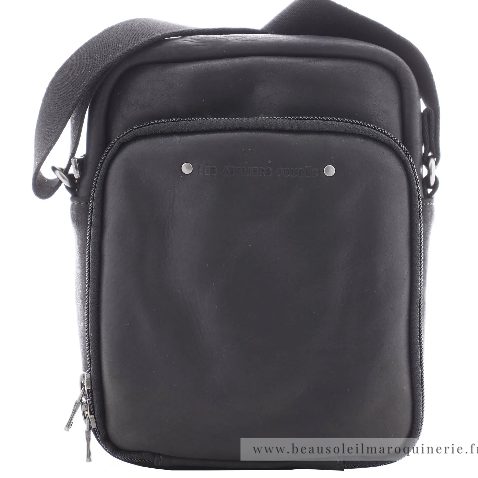 Les Ateliers Foures Sac porte croise Narcisse Baroudeur*Homme Petites Sacoches Homme|Sacs Besace