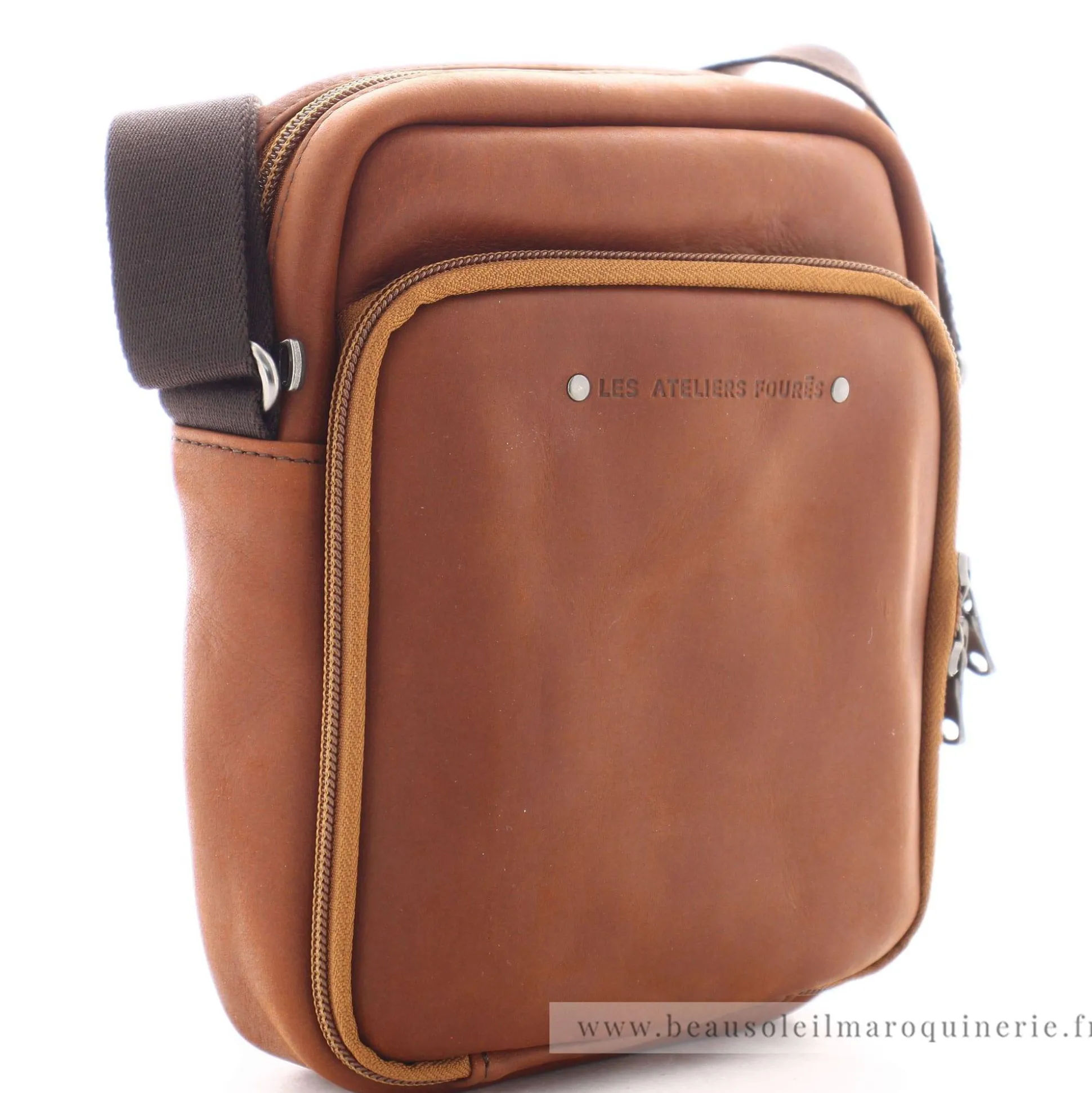 Les Ateliers Foures Sac porte croise Narcisse Baroudeur*Homme Petites Sacoches Homme|Sacs Besace