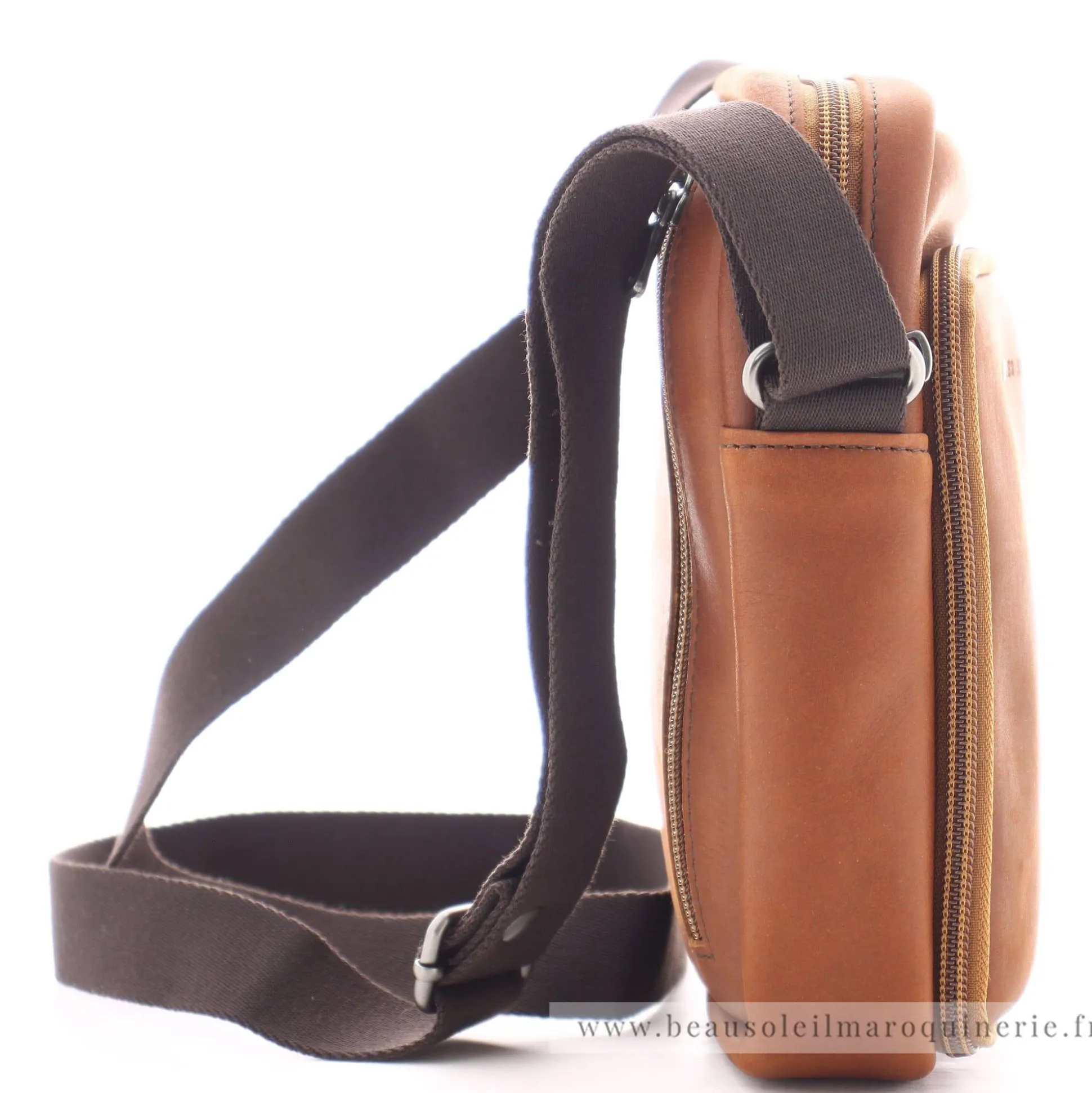 Les Ateliers Foures Sac porte croise Narcisse Baroudeur*Homme Petites Sacoches Homme|Sacs Besace
