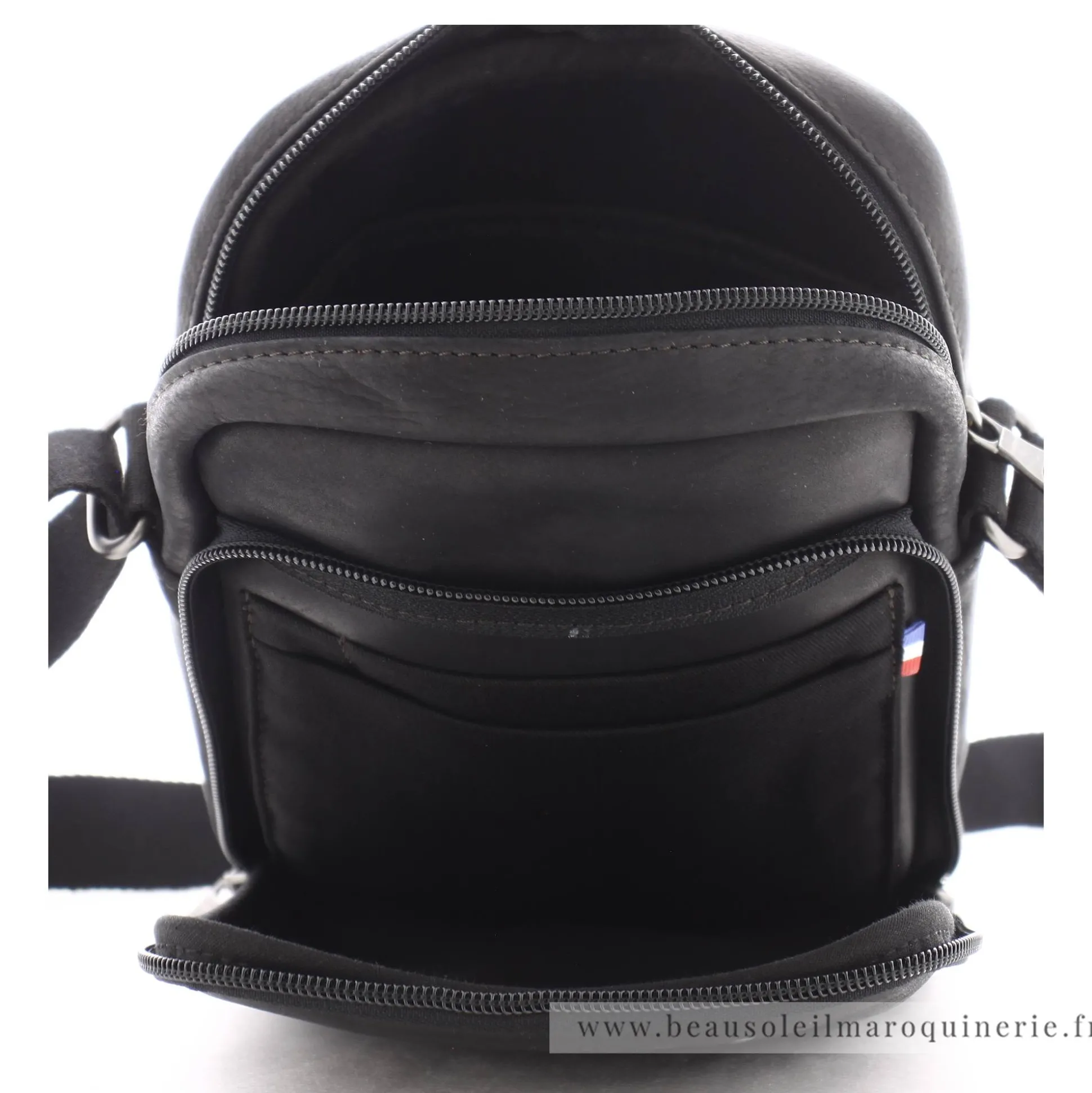 Les Ateliers Foures Sac porte croise Narcisse Baroudeur*Homme Petites Sacoches Homme|Sacs Besace