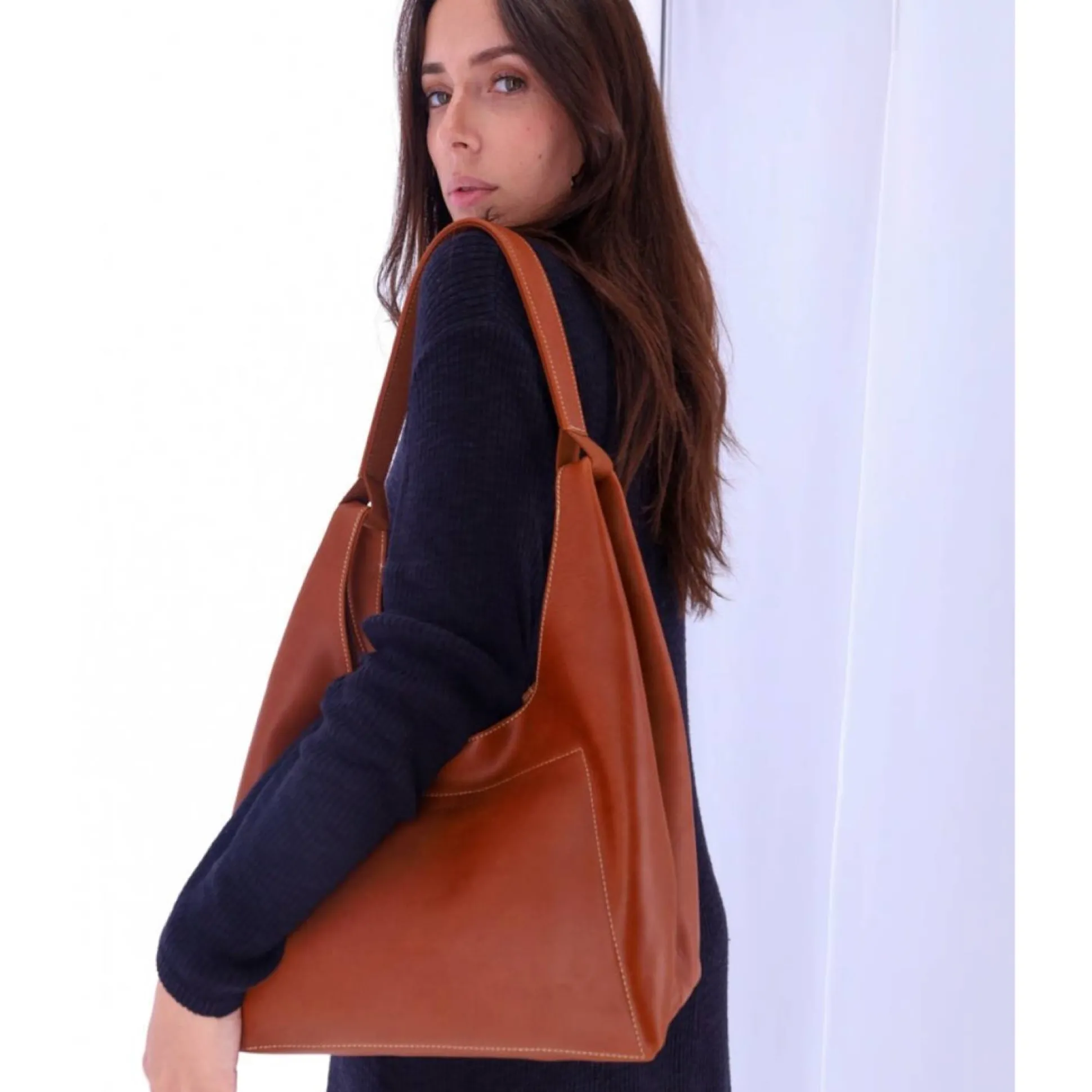Les Ateliers Foures Sac porte epaule Amazone en cuir*Femme Sacs Porté Épaule