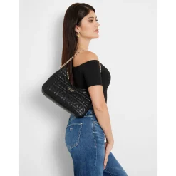 Guess Sac porte epaule zippe Assia matelasse*Femme Sacs Porté Épaule
