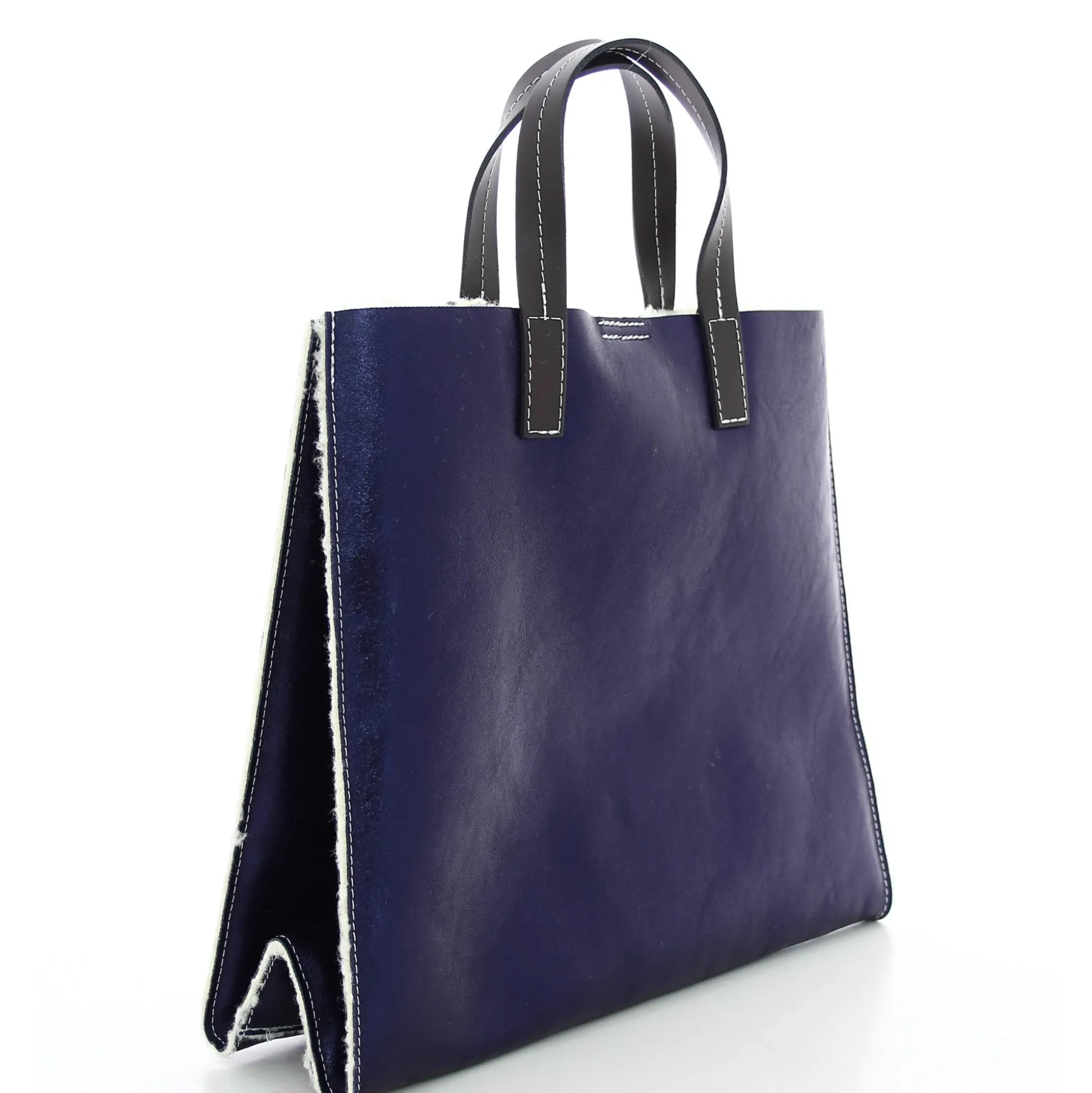 Marlon Firenze Sac porte main effet metallise et fourrure*Femme Sacs À Main