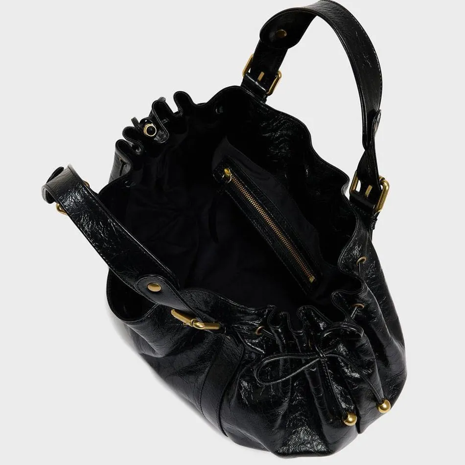 Gerard Darel Sac porte main Le 24H en cuir froisse*Femme Sacs À Main