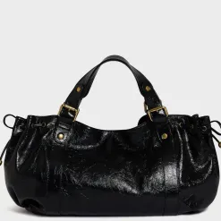 Gerard Darel Sac porte main Le 24H en cuir froisse*Femme Sacs À Main