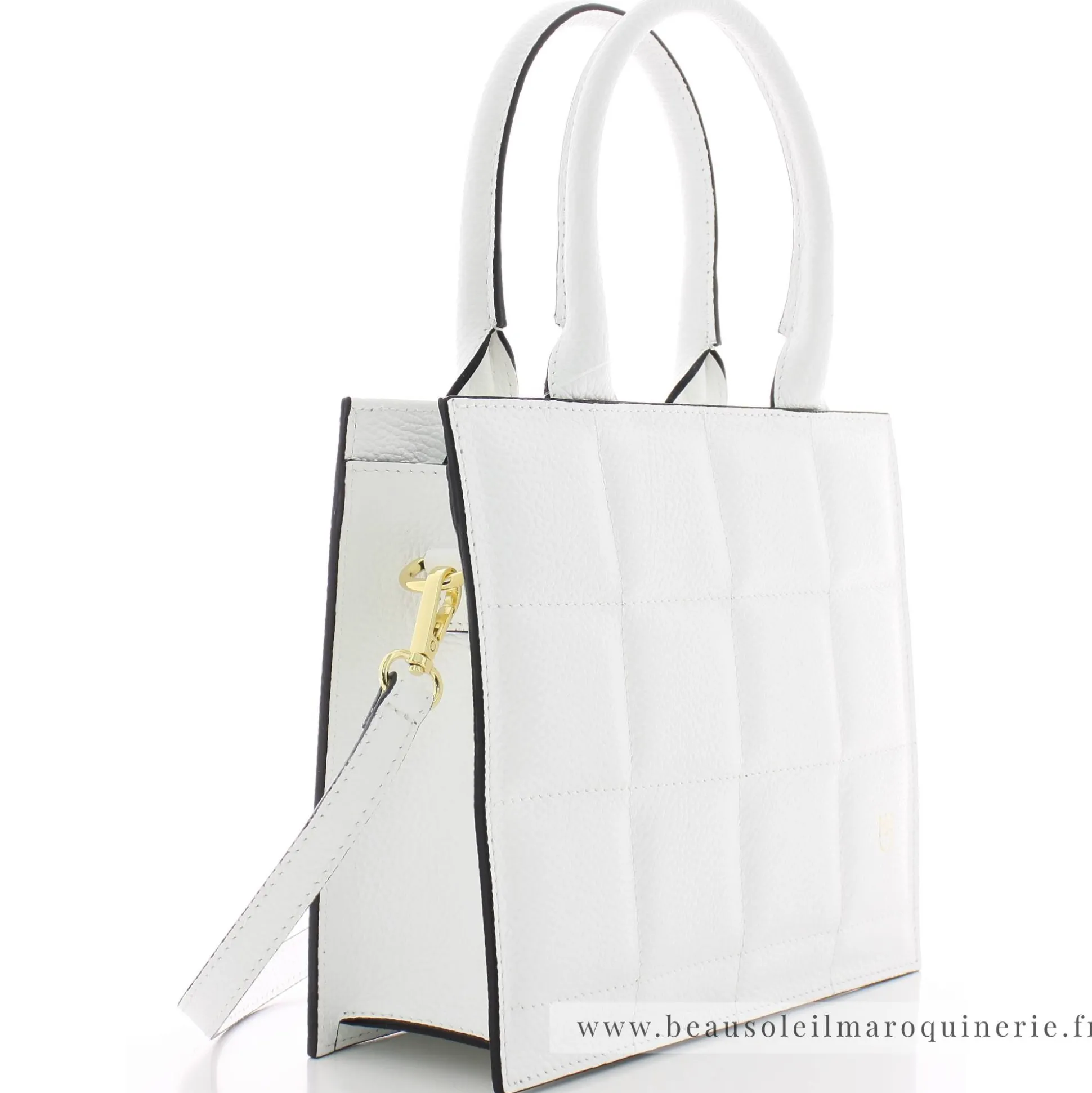 Mia & Joy Sac porte main Valentina matelasse en cuir*Femme Sacs À Main