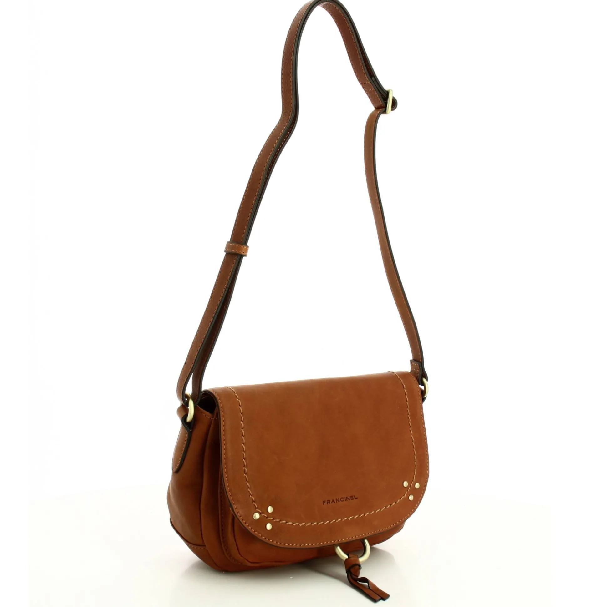 Francinel Sac porte travers a rabat Enola cuir*Femme Sacs Bandoulière