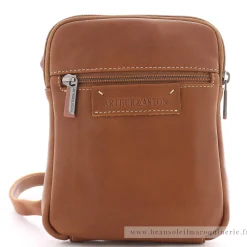 Arthur Aston Sac porte travers en cuir de vachette Johany*Homme Sacoches Homme