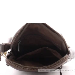 Arthur Aston Sac porte travers en cuir de vachette Johany*Homme Sacoches Homme