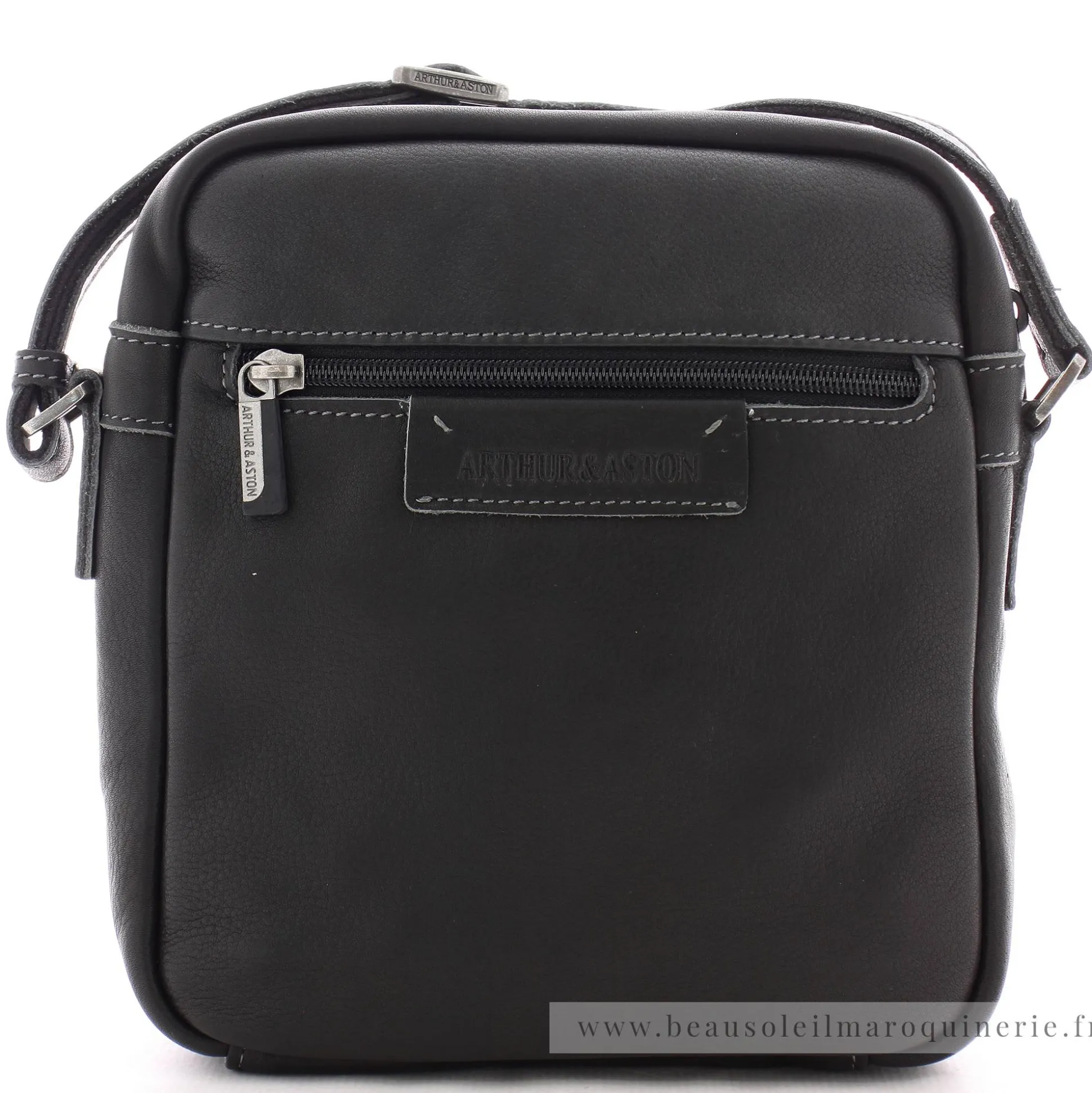 Arthur Aston Sac porte travers en cuir Johany*Homme Sacoches Homme