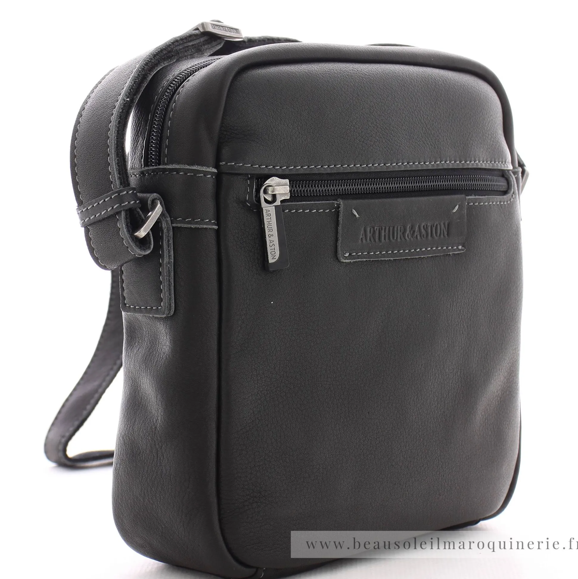 Arthur Aston Sac porte travers en cuir Johany*Homme Sacoches Homme