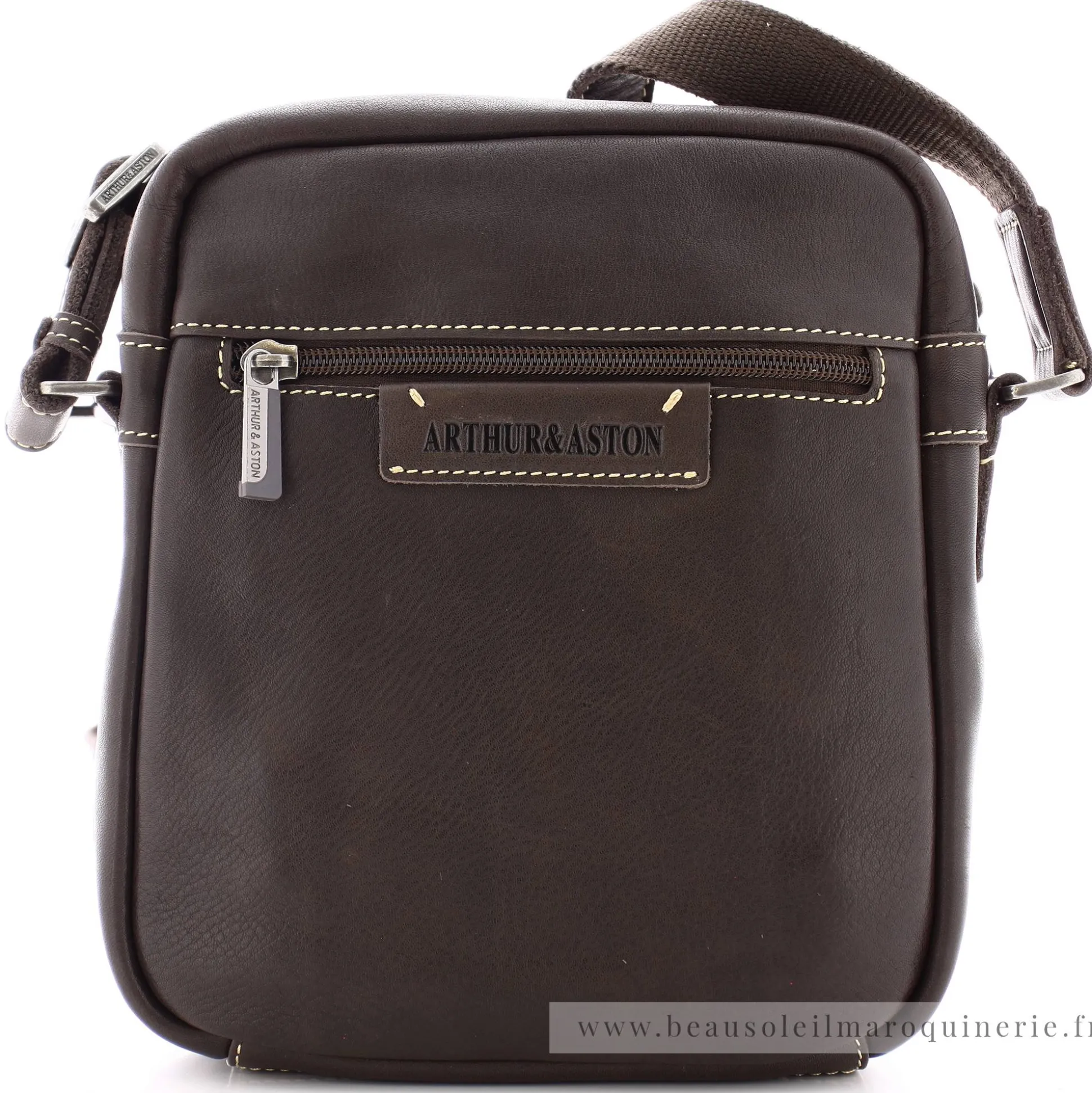 Arthur Aston Sac porte travers en cuir Johany*Homme Sacoches Homme