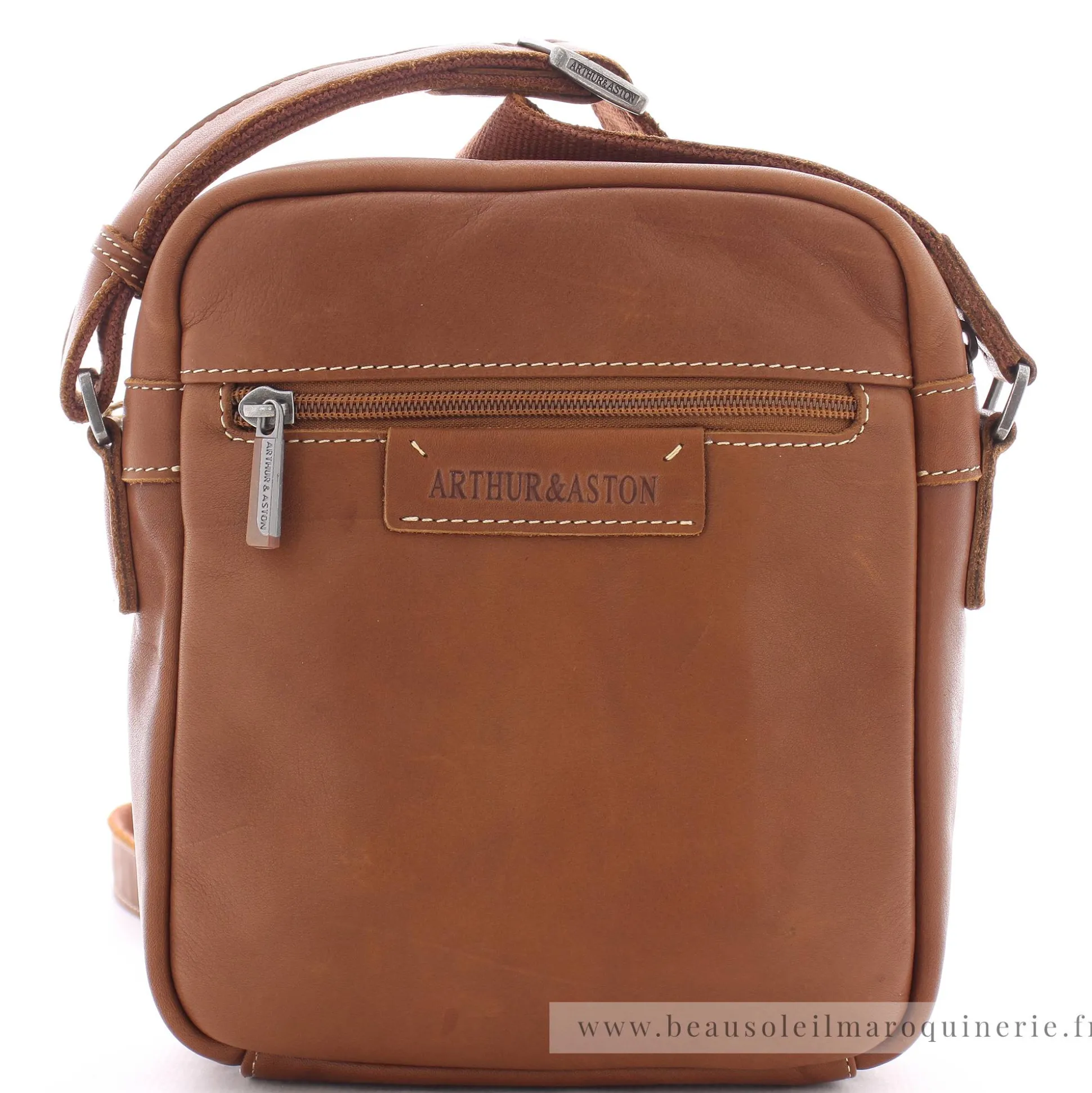 Arthur Aston Sac porte travers en cuir Johany*Homme Sacoches Homme
